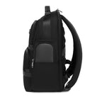 Large black Troop London business laptop backpack with padded compartments and sturdy straps, designed for professional use.