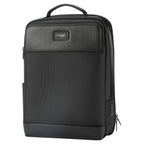 Black Troop London business laptop backpack with multiple compartments and padded straps for comfortable carrying.