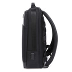 Black Troop London business laptop backpack with multiple compartments and padded straps for comfortable carrying.