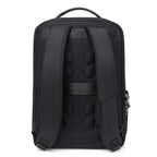 Black Troop London business laptop backpack with multiple compartments and padded straps for comfortable carrying.