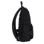 Black Troop London Business Slim Laptop Backpack with multiple compartments and padded laptop sleeve for daily commuting.