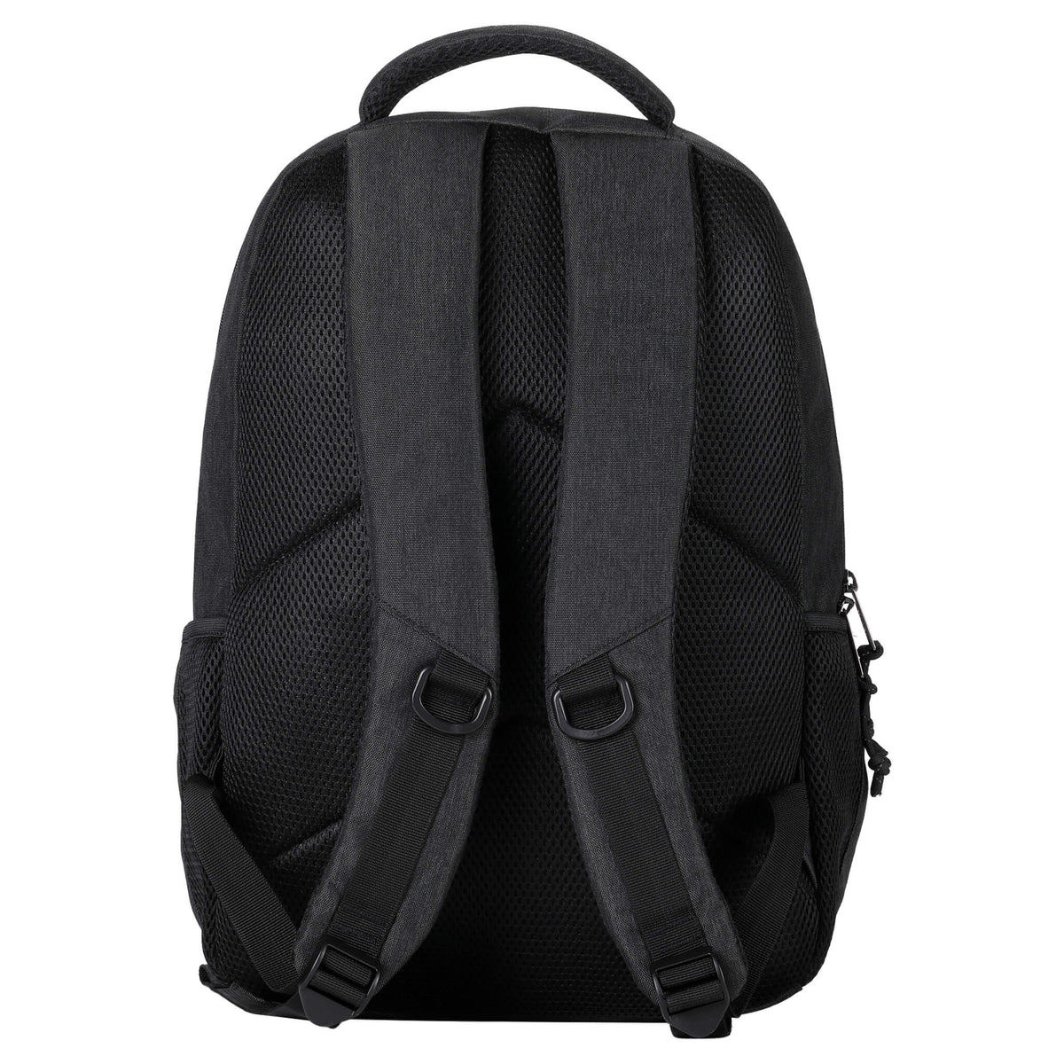 Large black Troop London Urban Daypack backpack with sleek design and spacious main compartment, perfect for daily use.