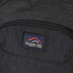 Large black Troop London Urban Daypack backpack with multiple compartments and padded straps for comfortable daily use.