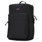 Black Troop London Urban Daypack backpack with sleek design, multiple zip compartments, and adjustable straps.