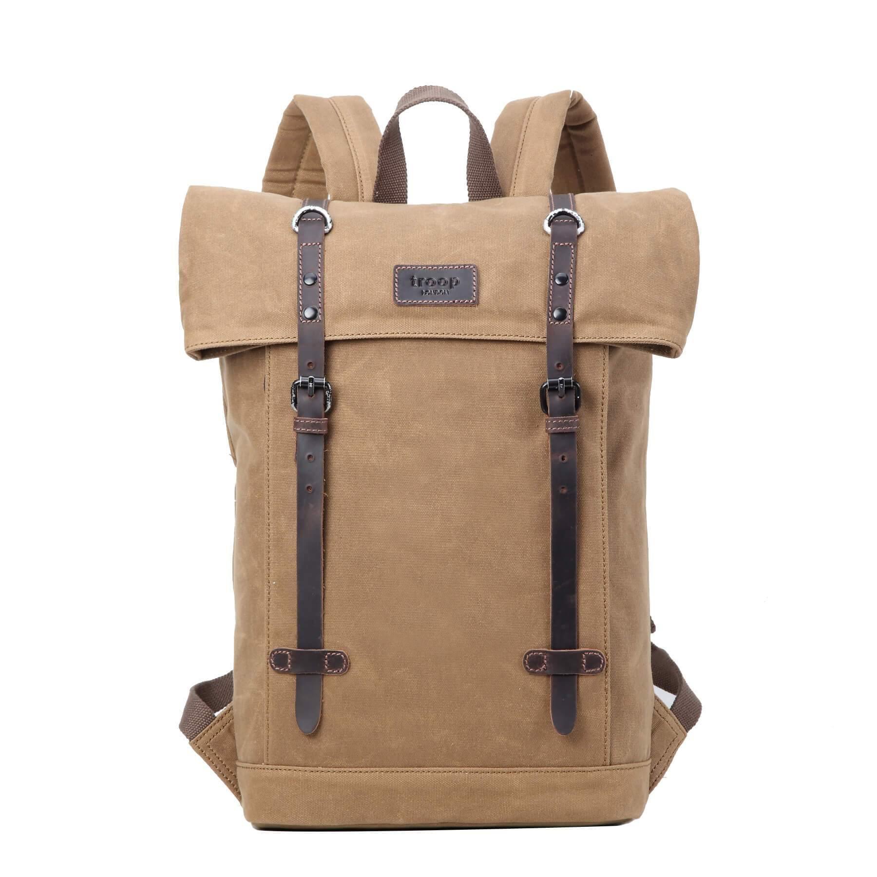 Heritage Waxed Canvas Laptop Backpack | TRP0425-5