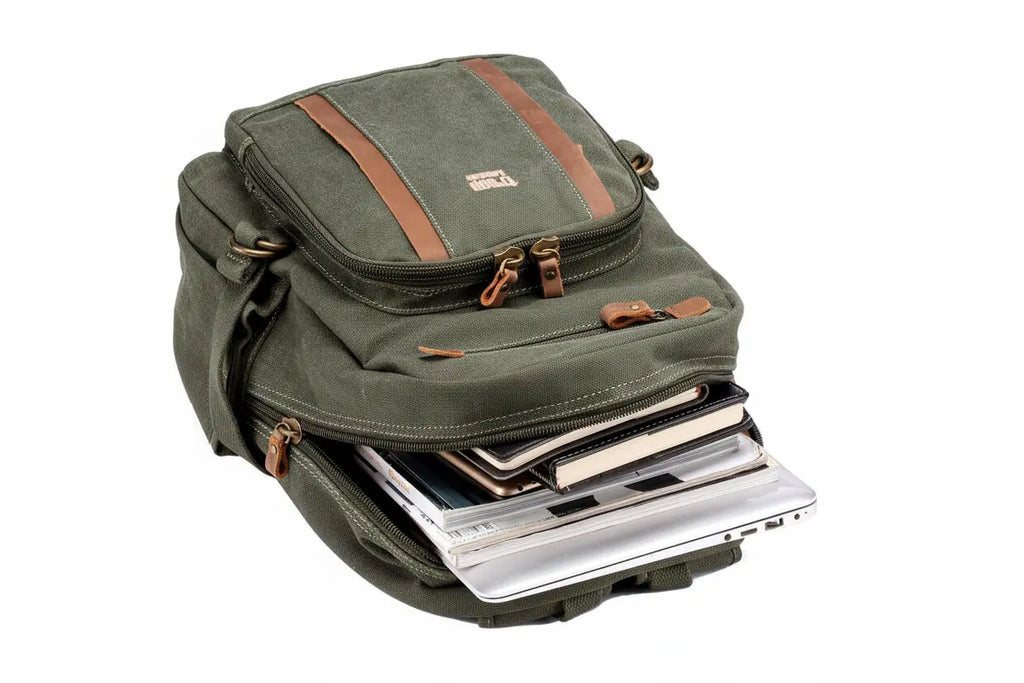 Tagesrucksack aus Leinen, mittelgroß | TRP0256