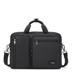 Black Troop London business laptop briefcase, stylish and professional briefcase for carrying laptops and documents.