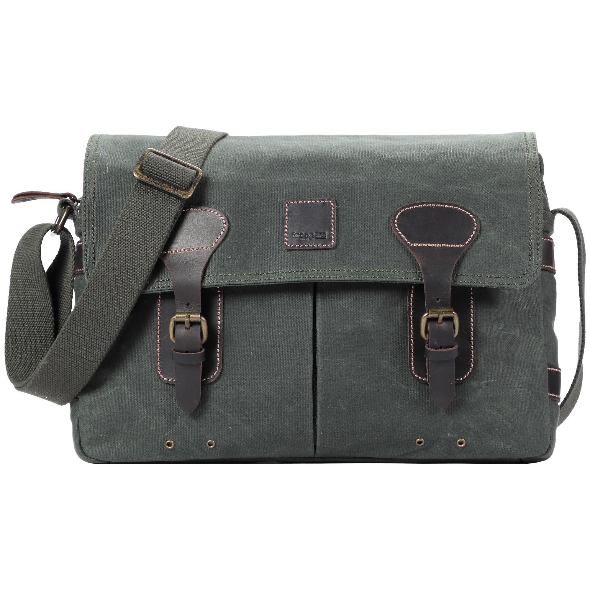 Heritage Canvas Laptop Messenger Bag 13 Inch Slim | TRP0548-5