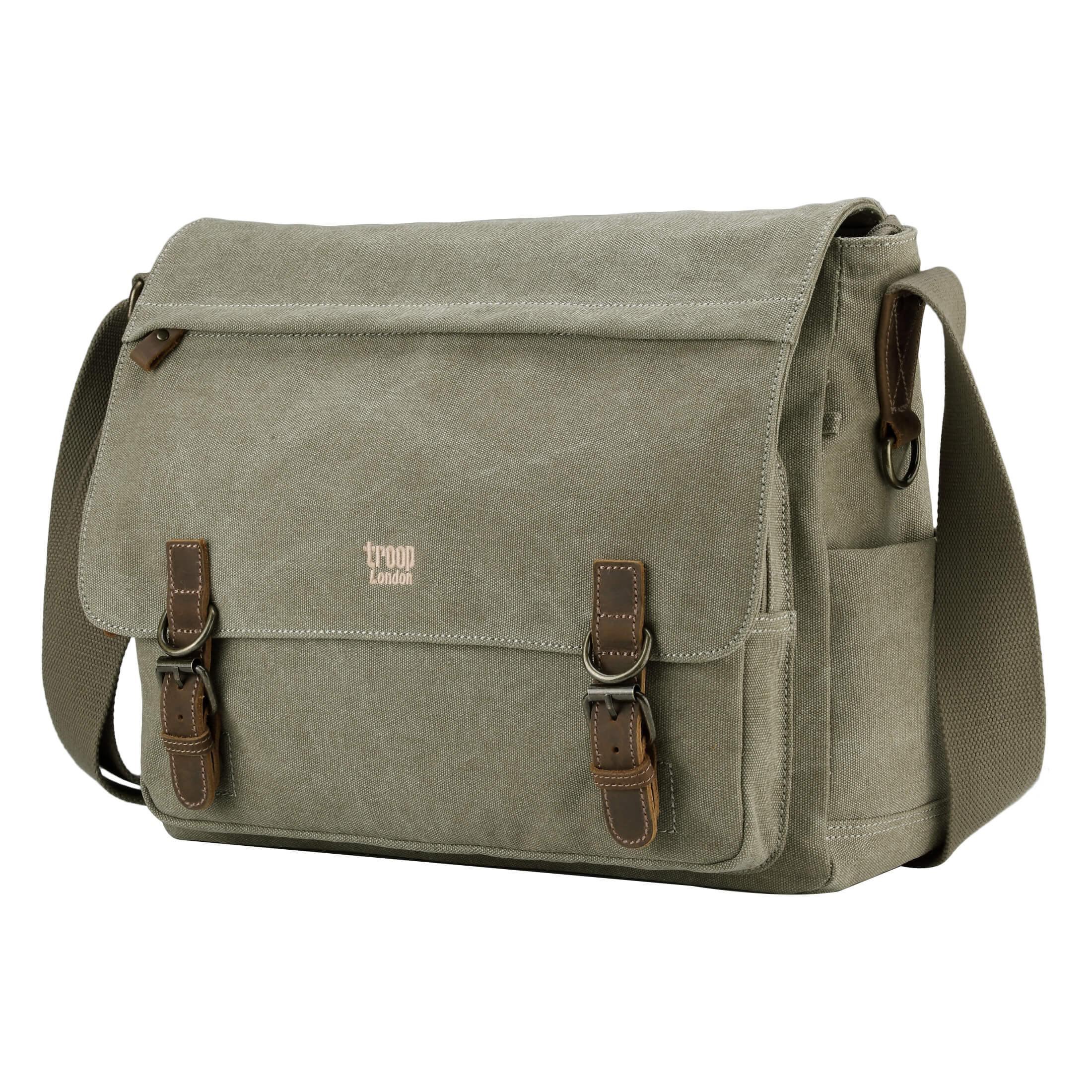 Canvas Laptop Messenger Bag | TRP0207-7