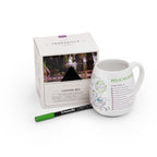 Trouvaille Louisiana Map color-in travel mug featuring a detailed Louisiana state outline and vibrant map design.