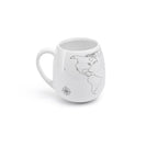 Trouvaille colour-in world map mug featuring a detailed map design, perfect as a travel gift for adventurers.