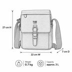 Umhängetasche aus Canvas mit Organizer | TRP0211