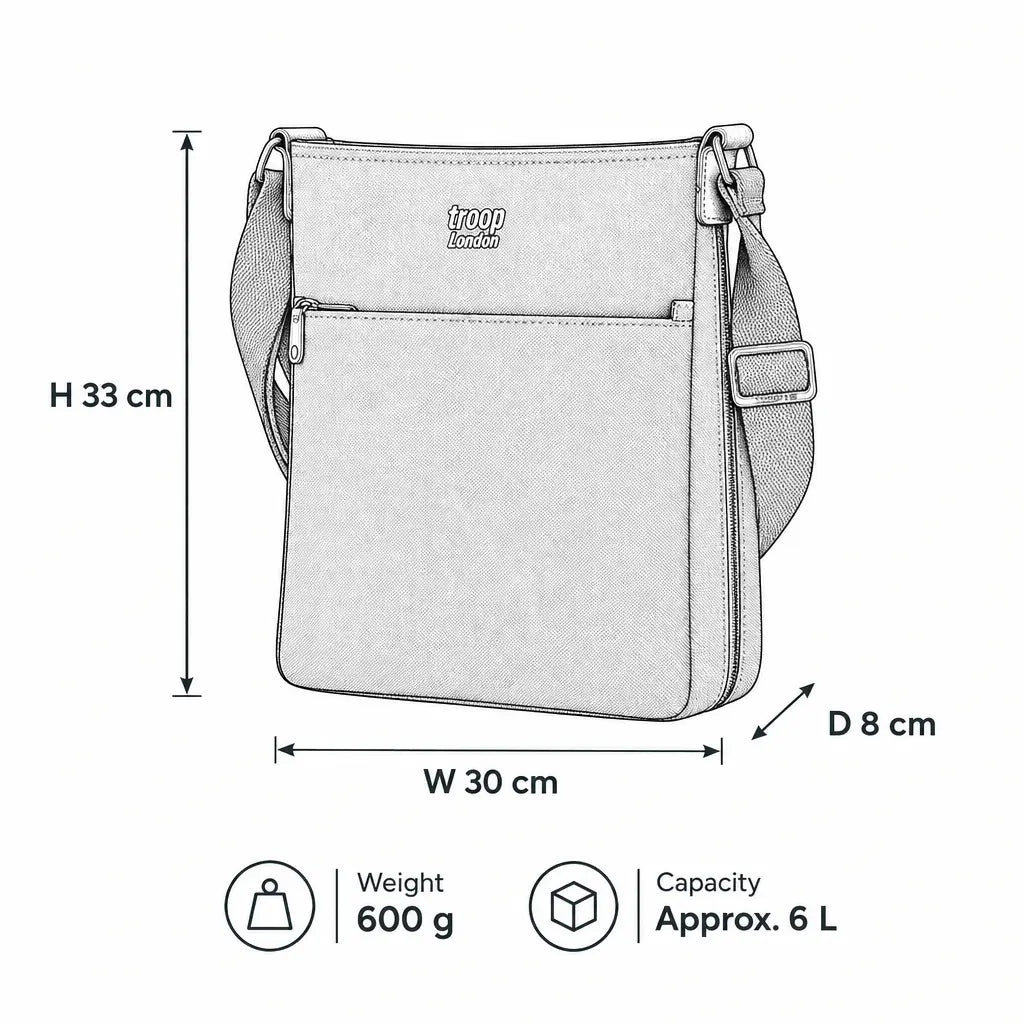 Grand sac bandoulière en toile | TRP0236