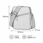 Sac bandoulière en toile avec rabat | TRP0239