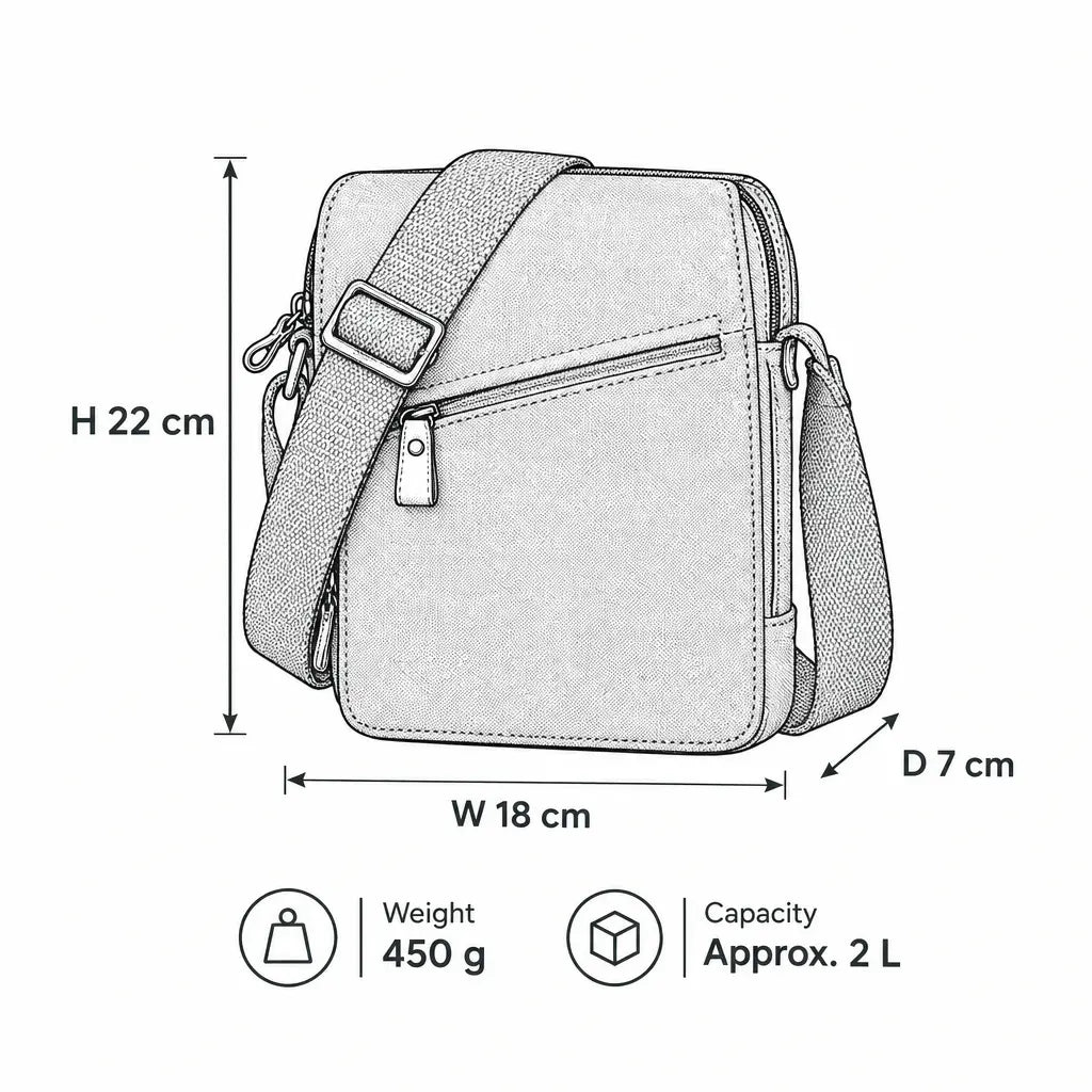 Sac bandoulière en toile avec rabat | TRP0239