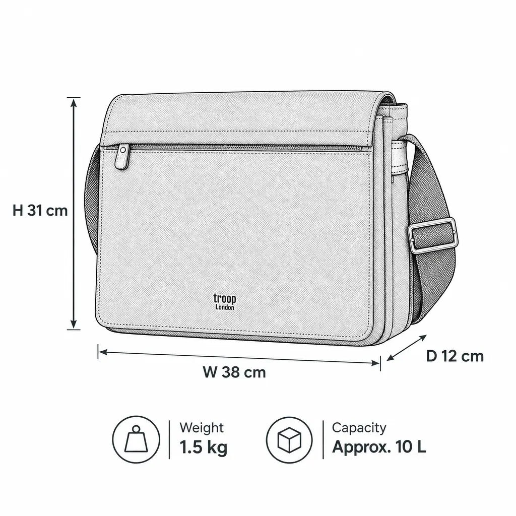 Canvas Laptop Messenger Bag 16.5 Inch | TRP0240