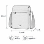 Canvas-Umhängetasche mit Organizer | TRP0242