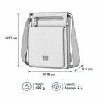 Mini-Umhängetasche mit Organizer aus Canvas | TRP0243