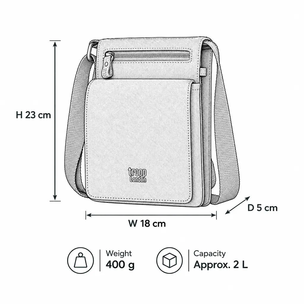 Mini-Umhängetasche mit Organizer aus Canvas | TRP0243