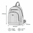 Small Canvas Backpack with Tablet Sleeve | TRP0255