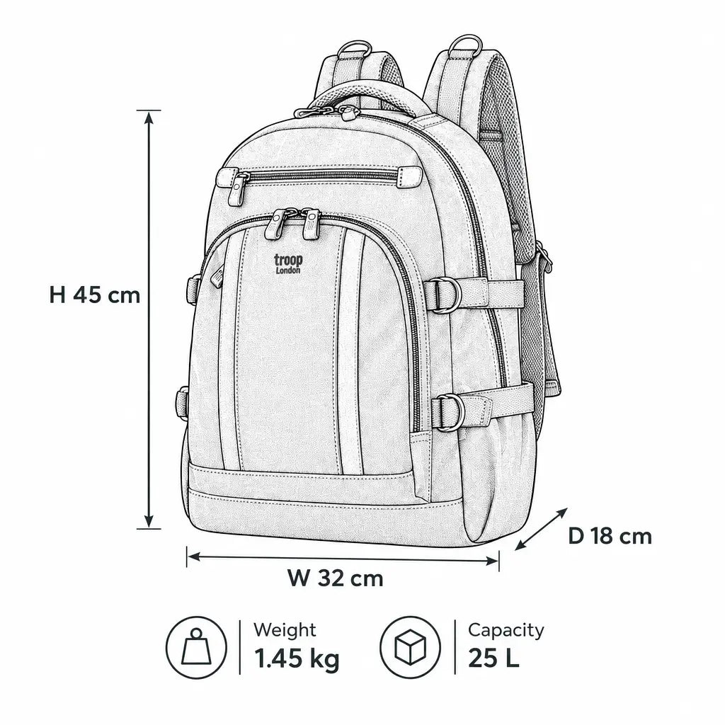 Large Canvas Laptop Backpack 15.5 Inch | TRP0257