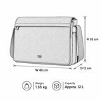 Canvas Laptop Large Messenger Bag 18 Inch | TRP0371