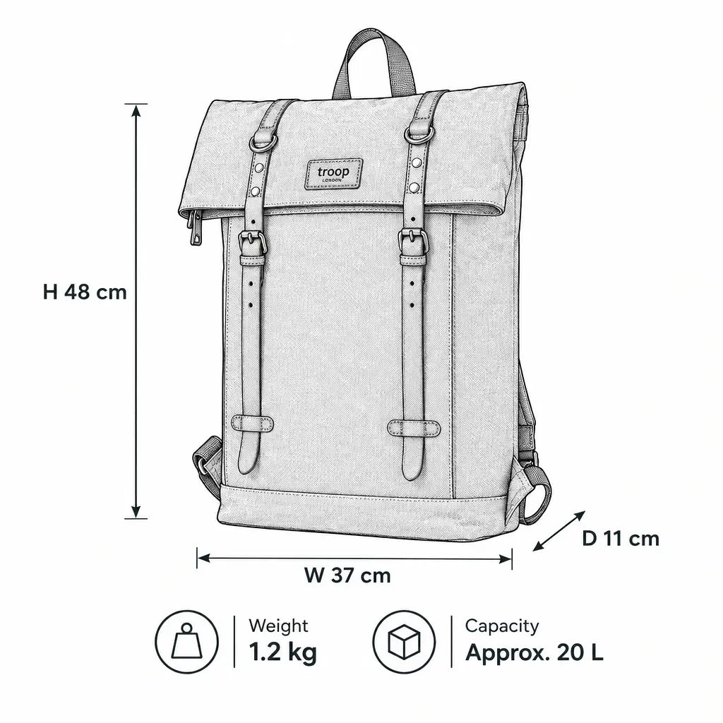 Heritage Waxed Canvas Laptop Backpack | TRP0425