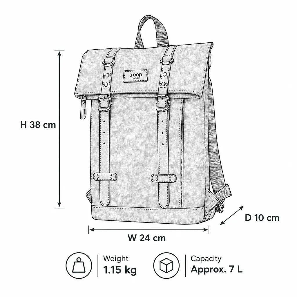 Heritage Small Waxed Canvas Backpack | TRP0425S