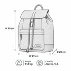 Heritage gewachster Canvas Laptop-Rucksack | TRP0442