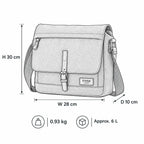 Heritage Messenger Bag aus gewachstem Canvas | TRP0443