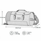 Troop London Heritage Canvas Duffel Backpack, a stylish travel luggage holdall bag with sturdy design and functional features.