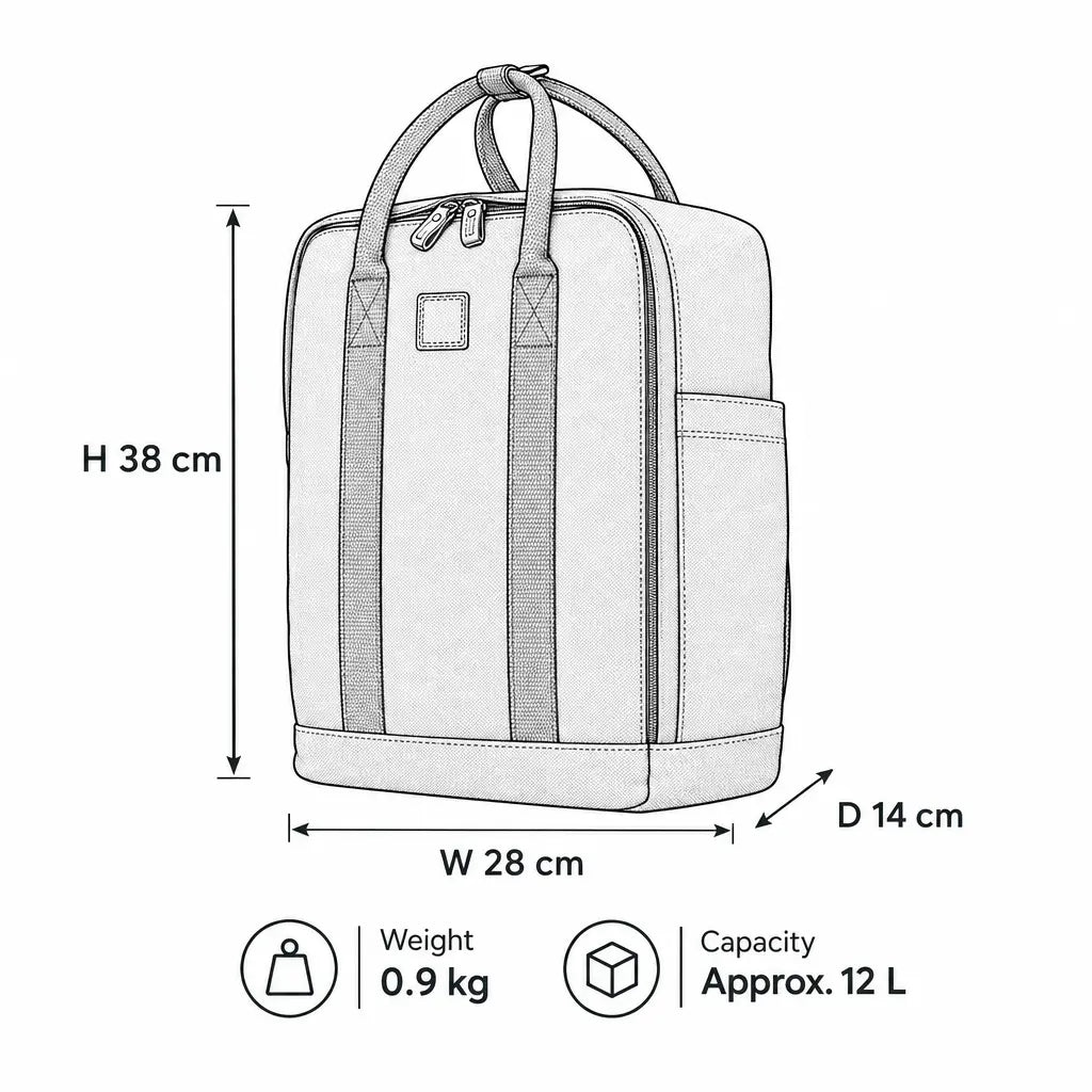 Sac à dos classique en toile | TRP0549