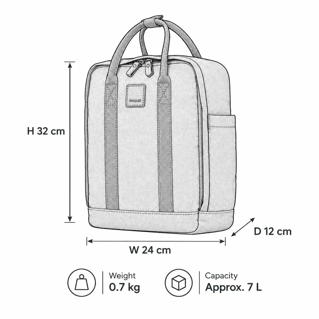 Classic Canvas Daypack Small | TRP0550