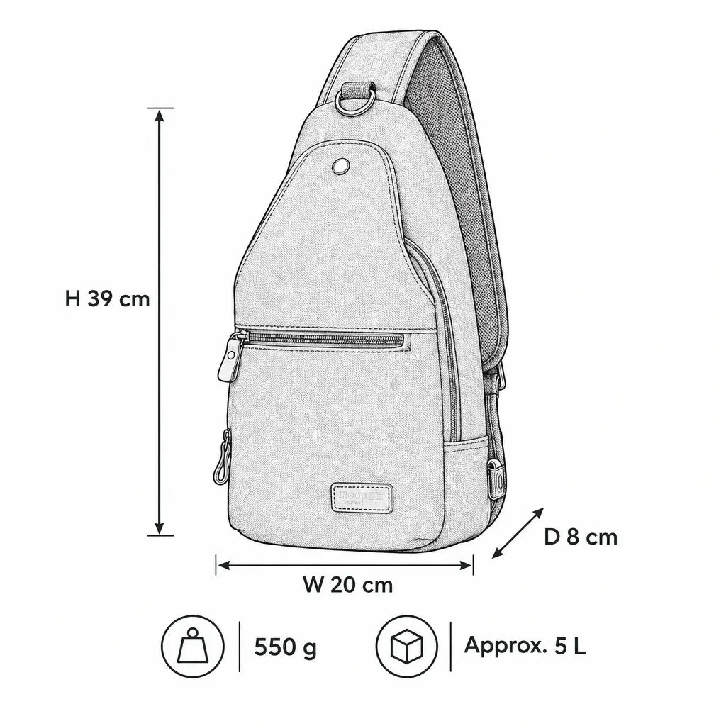 Canvas-Sling Bag Ein-Träger-Rucksack | TRP0551