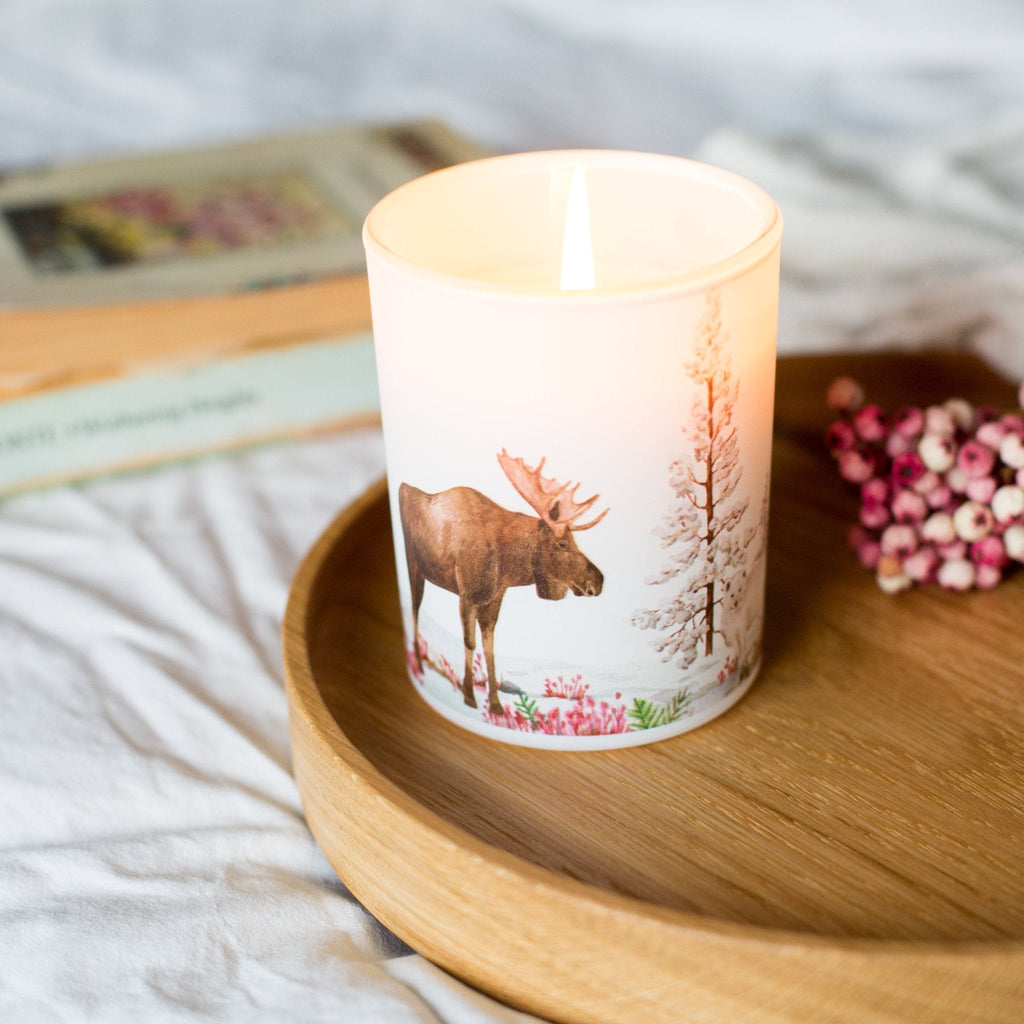 Tundra Soy Scented Candle by Trouvaille featuring a minimalist design with Arctic-inspired packaging, perfect for relaxing home ambiance
