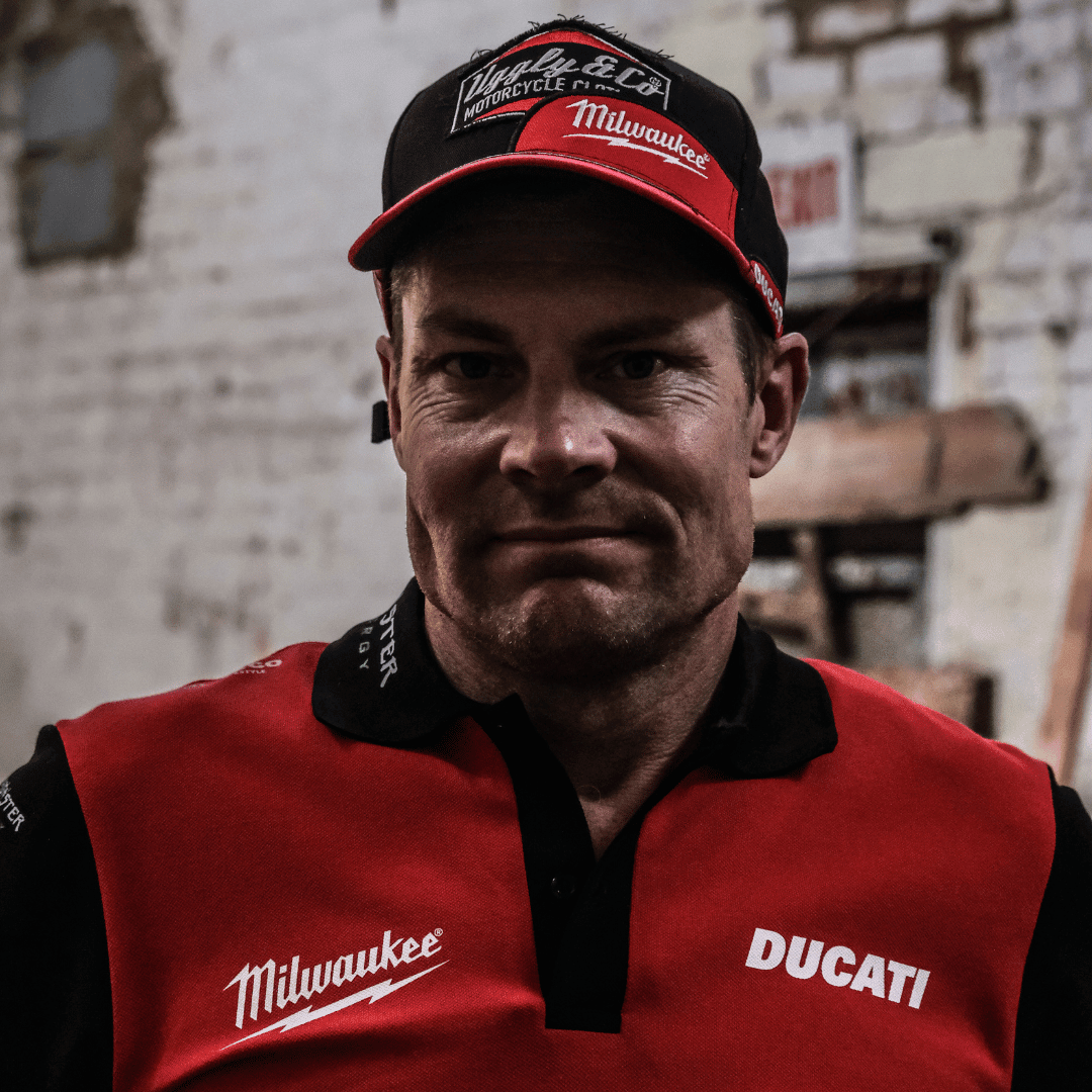 Uggly and Co diamond trucker hat featuring Milwaukee Tools logo, adjustable baseball cap with mesh back and branded front panel.