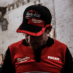 Uggly and Co Diamond Trucker Hat with Milwaukee Tools logo, classic baseball cap design, black and white color scheme.