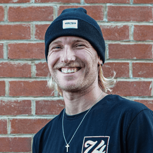 Uggly and Co Davey Todd 74 beanie, soft knit fabric in a stylish design, perfect for casual wear and cold weather.