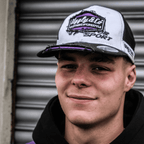 Purple diamond design trucker cap by Uggly and Co featuring JDM Racing branding, adjustable mesh back and curved brim.