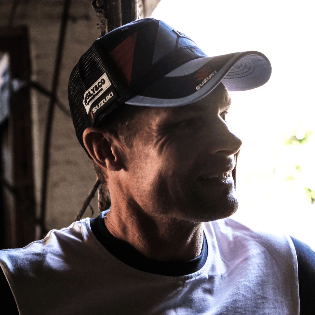 Uggly and Co Team Classic Suzuki Trucker Cap featuring a structured trucker hat design with logo embroidery.