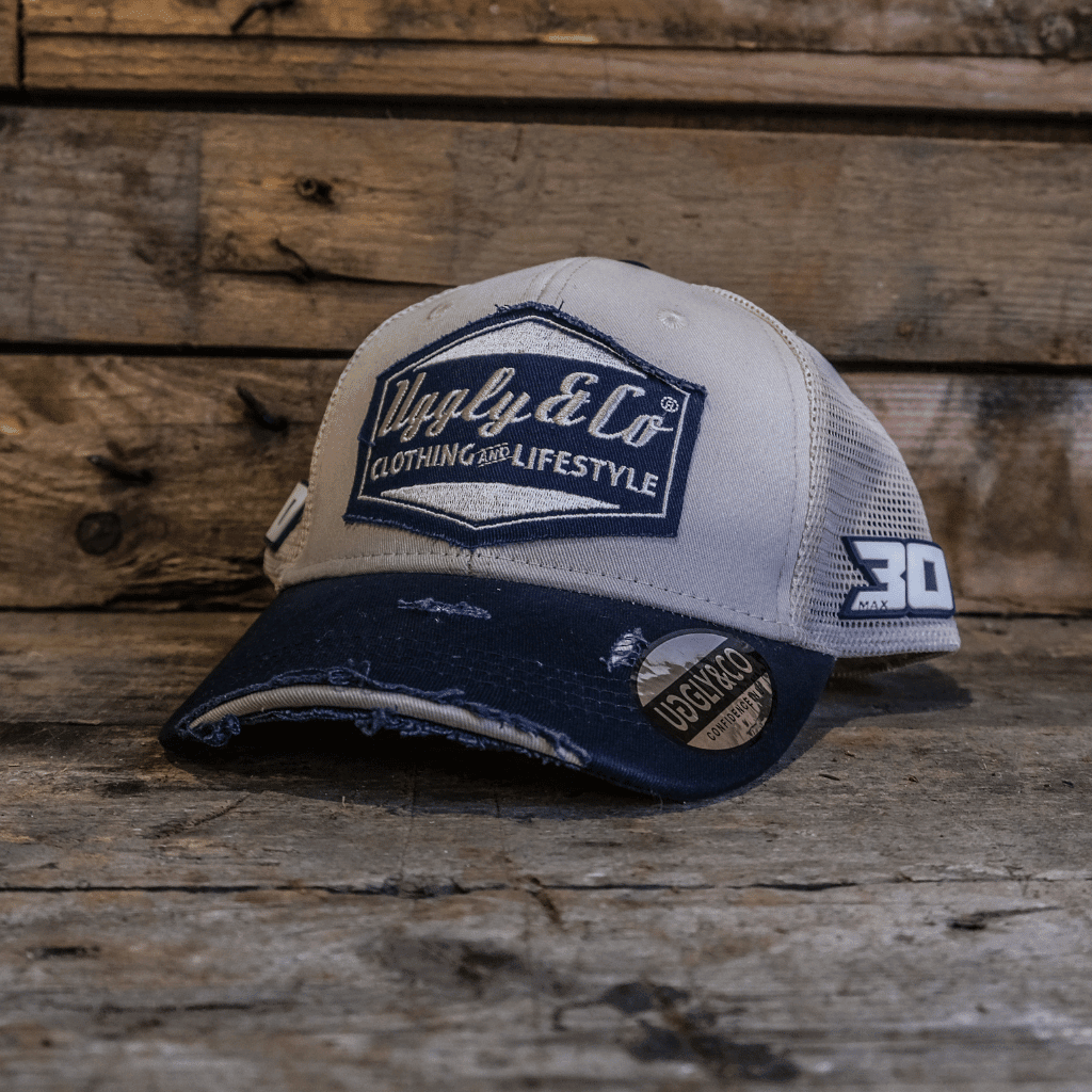 Diamond Trucker Hat by Uggly and Co featuring Max Cook #30 with a structured mesh trucker cap design.