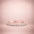 Classic Eternity Ring (1.8 mm) in 18k Rose Gold Vermeil