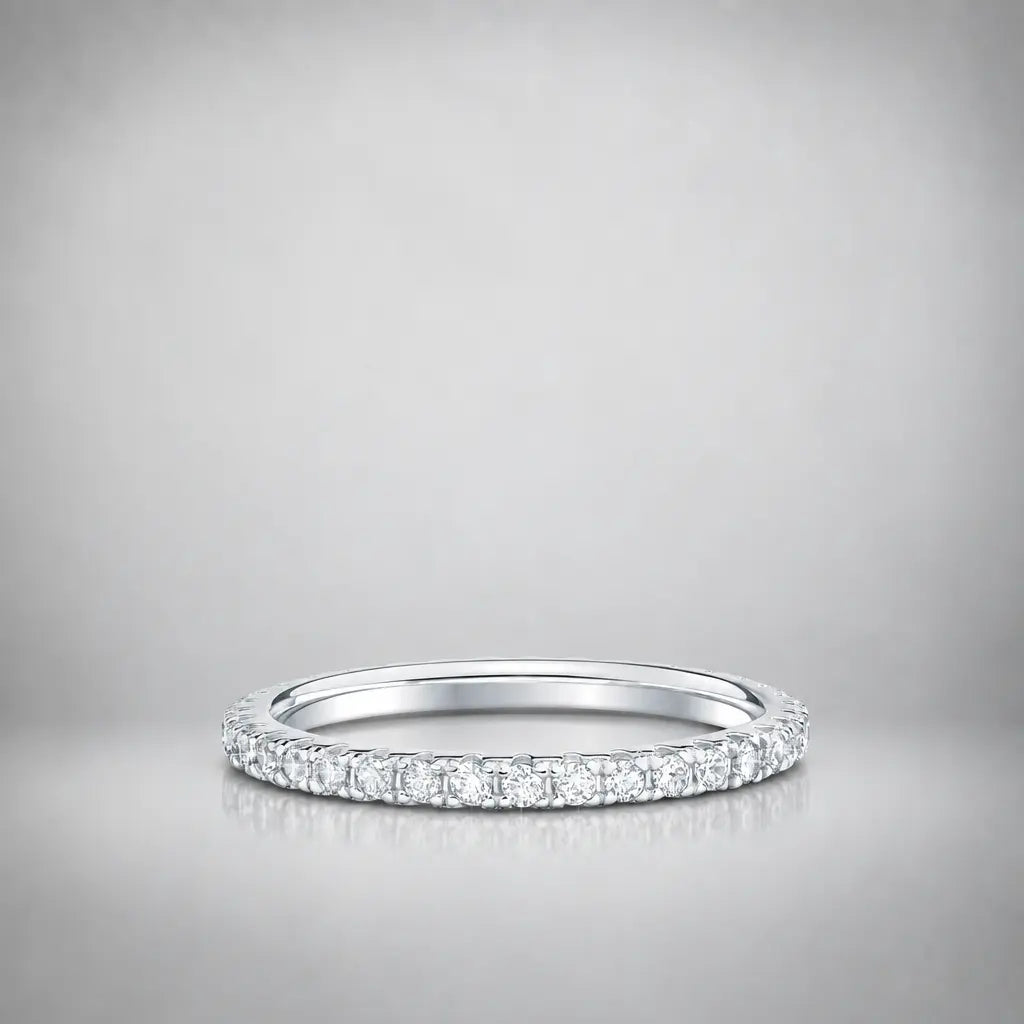Classic Full Eternity Ring  (1.8 mm) in Sterling Silver