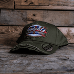 Union Jack Green Diamond Vintage Cap