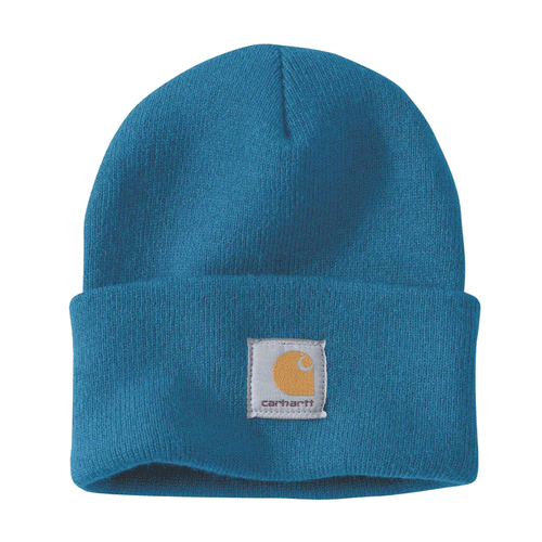 Carhartt A18 watch knitted cuff beanie hat, warm headwear with ribbed knit design from Workwear Nation Ltd