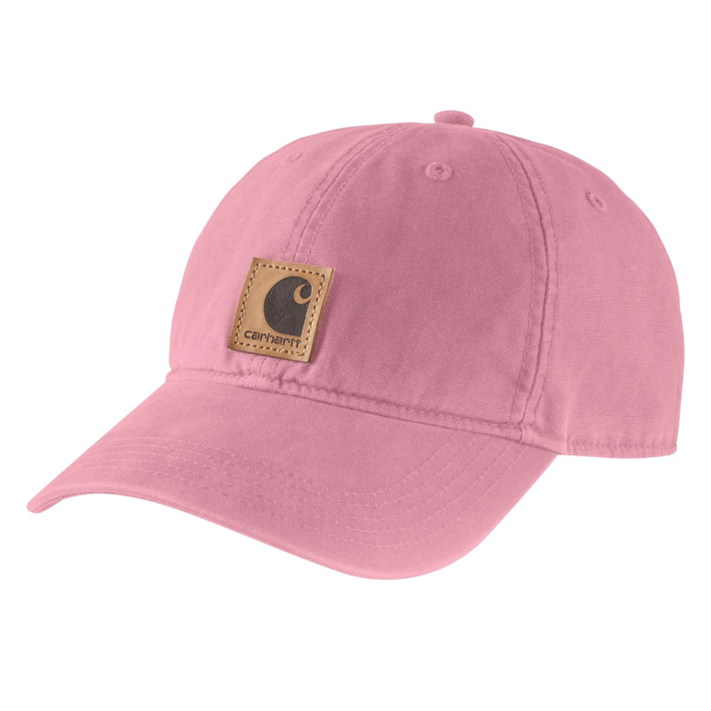 Carhartt Odessa Logo Cap in various colors, casual workwear headwear with embroidered logo, breathable and comfortable for everyday use.