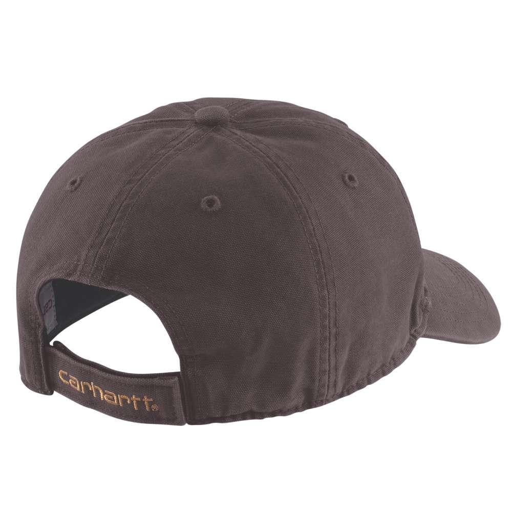 Carhartt Odessa Logo Cap in beet red, one size, featuring the brand's logo, available in various colours, Workwear Nation Ltd.