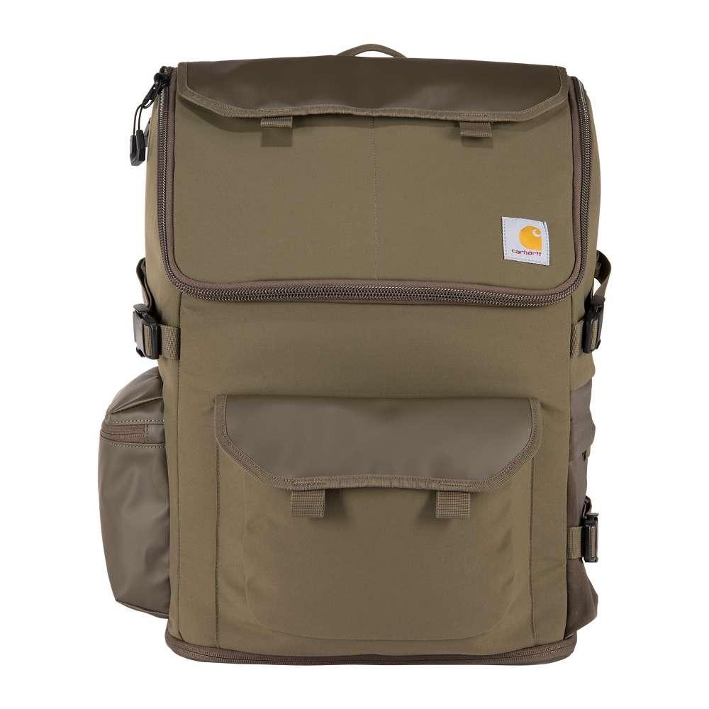 Black Carhartt 35L nylon Workday Backpack by Workwear Nation Ltd, featuring multiple compartments and durable workwear style.