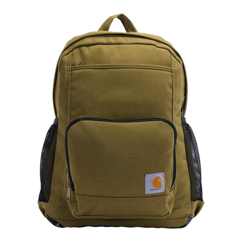 Black Carhartt 23L single-compartment backpack from Workwear Nation Ltd, durable tool carrier with spacious interior.