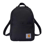 Black Carhartt B0000538 Classic Mini Backpack, a durable toolcarrier by Workwear Nation Ltd, with adjustable straps and multiple compartments.